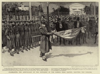 Fejrer årsdagen for udvisningen af franskmændene fra Madrid og hylder farverne af Frank Craig